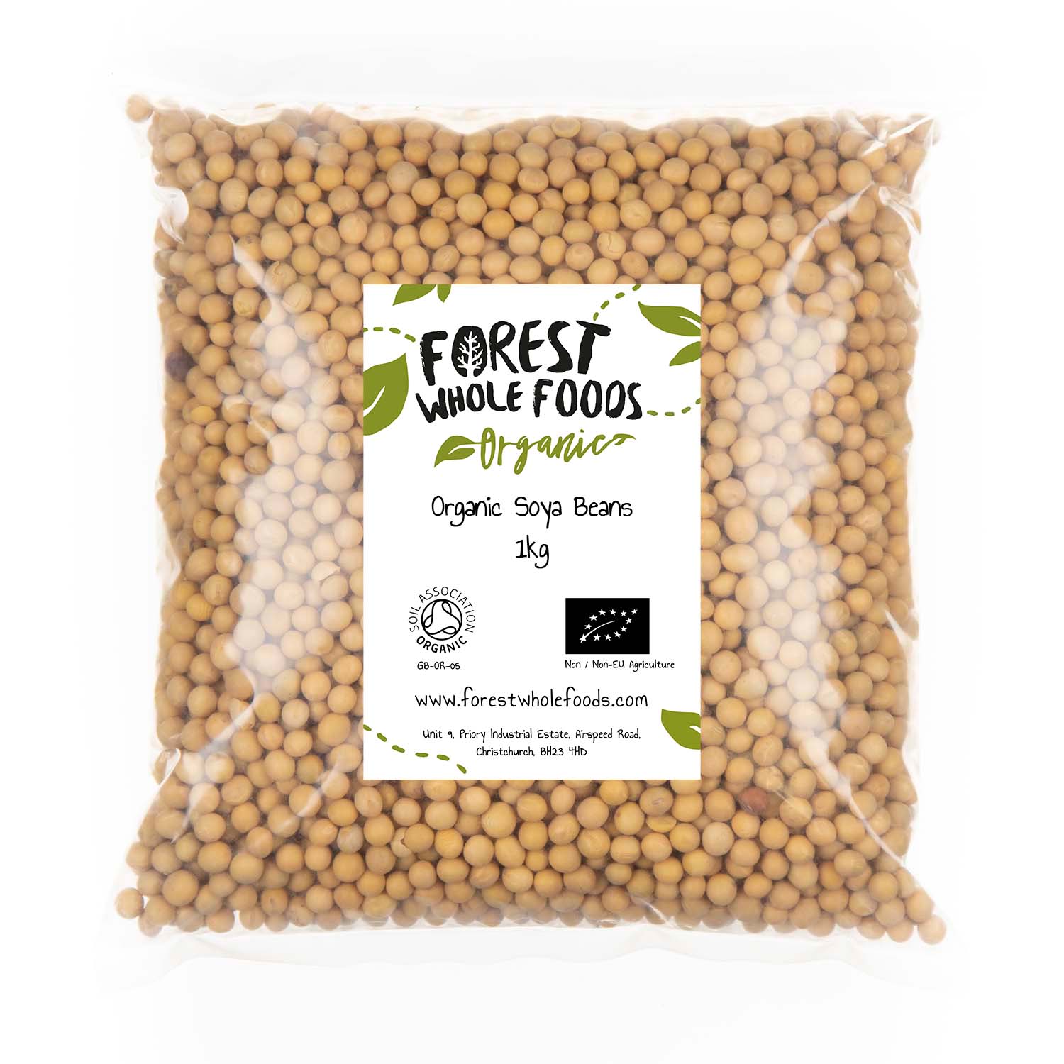 Organic Soya Beans 1kg
