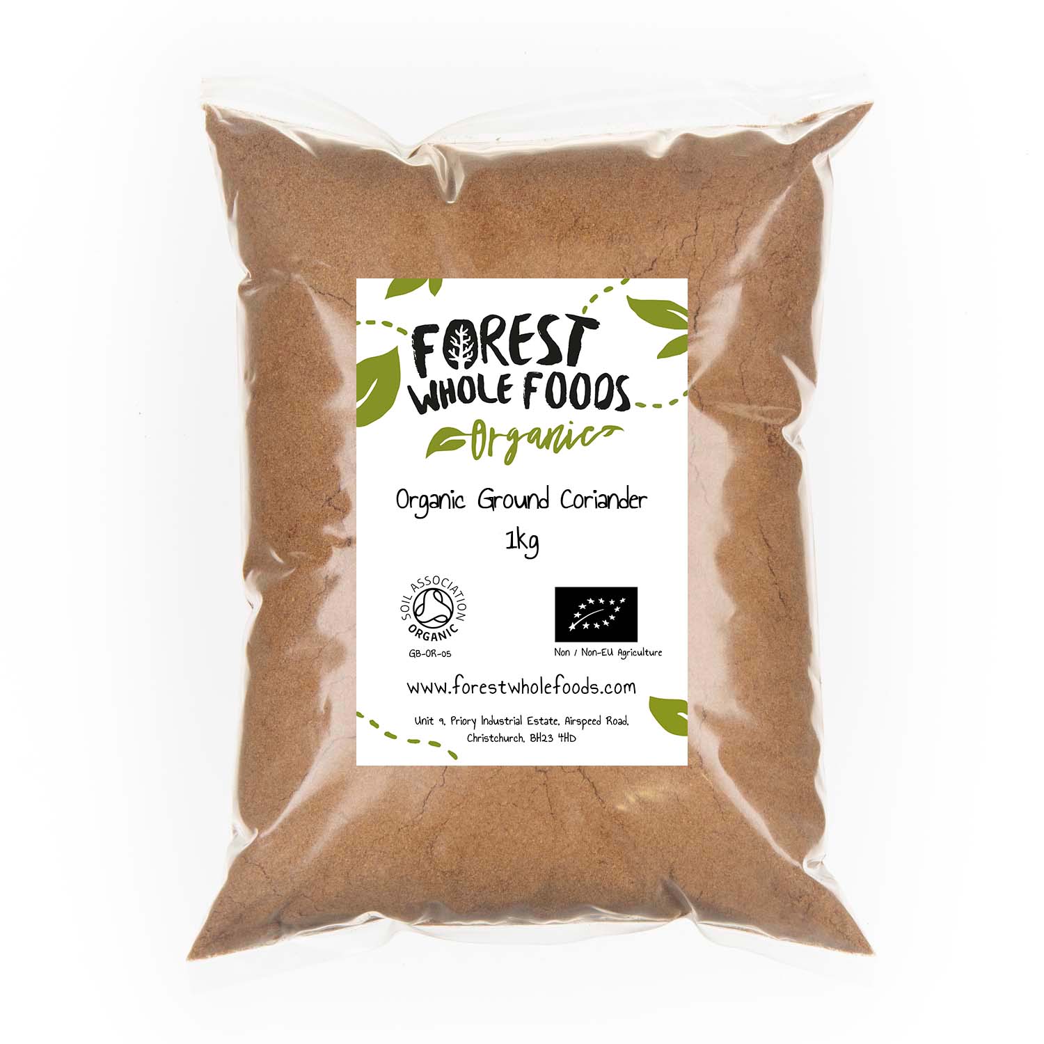 Organic Ground Coriander 1kg