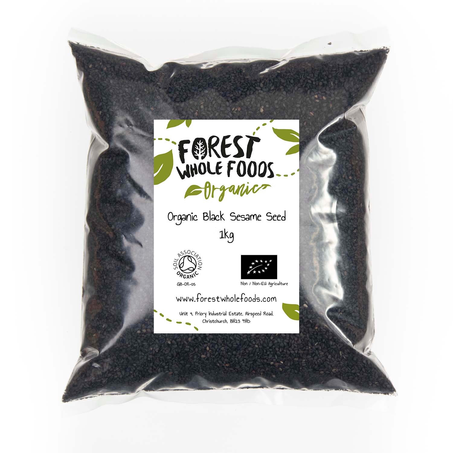 Organic Black Sesame Seeds 1kg