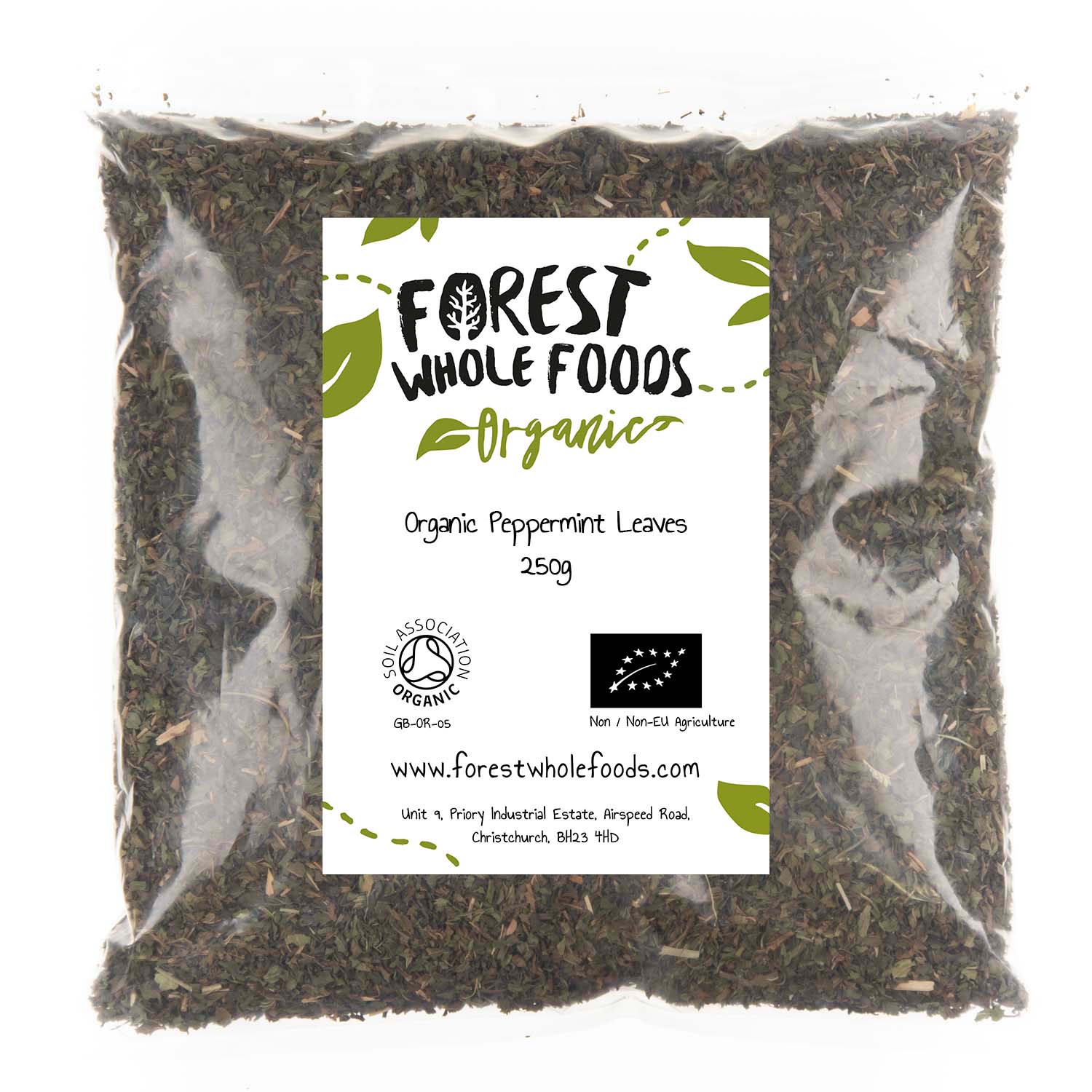 Organic Peppermint Leaves 250g