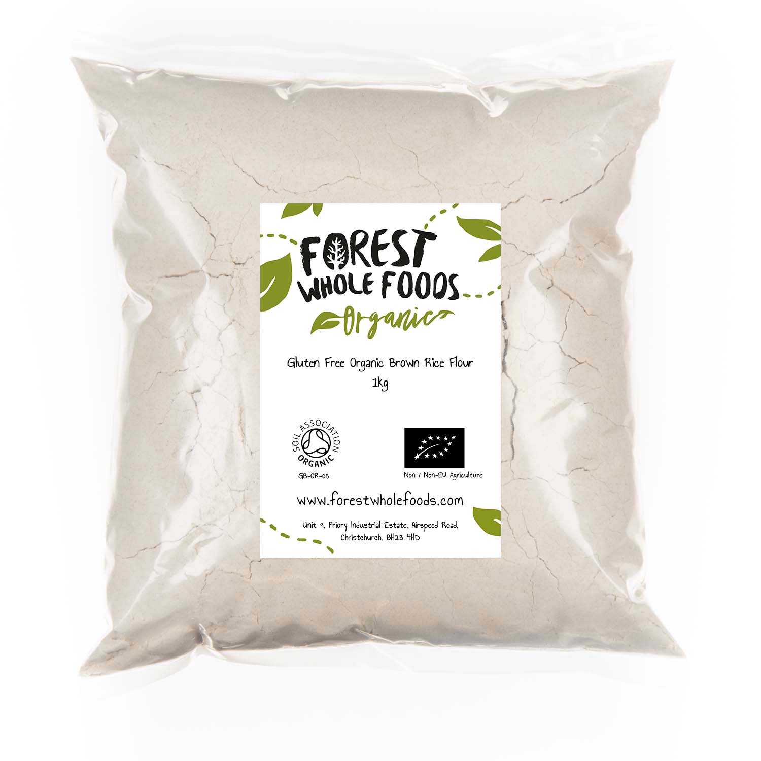 Gluten Free Organic Brown Rice Flour 1kg