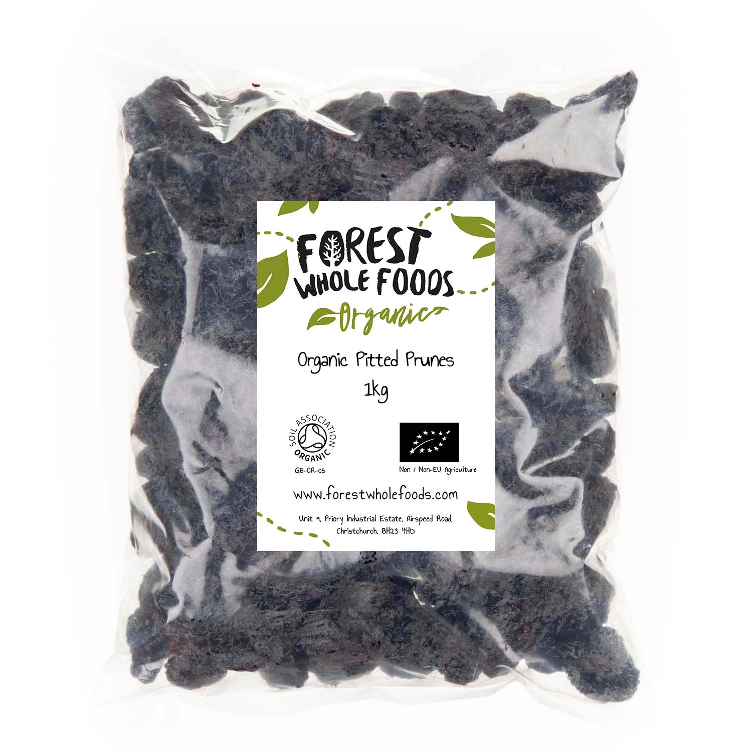 Organic Pitted Prunes 1kg