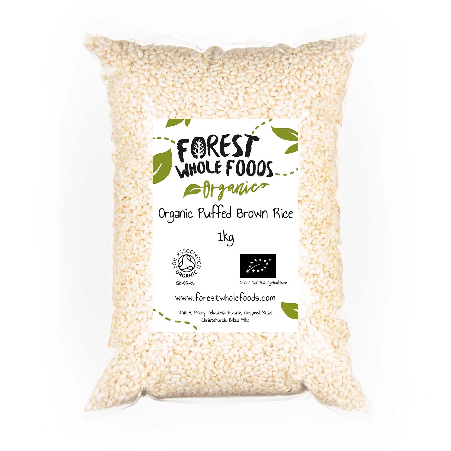 Organic Brown Rice Puffs 1kg