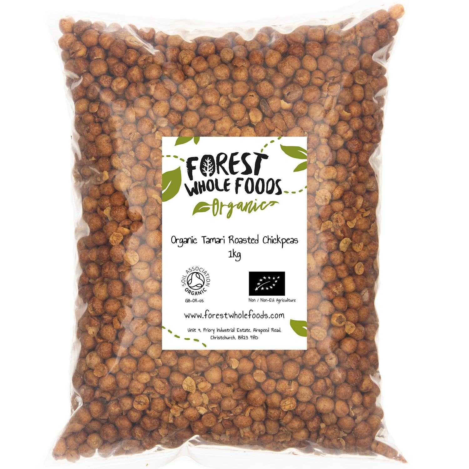 Organic Tamari Roasted Chickpeas 1kg