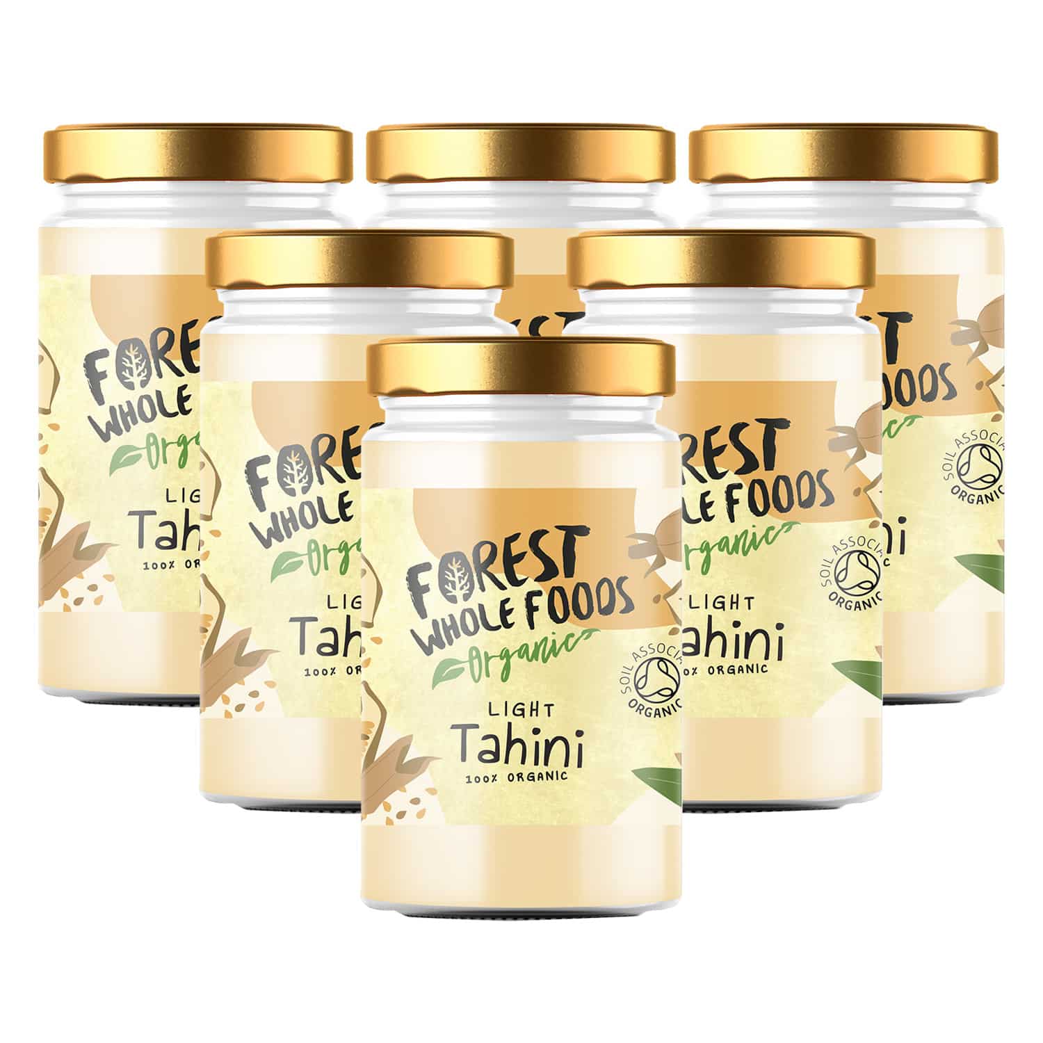 Organic Roasted Light Tahini 500g x 6