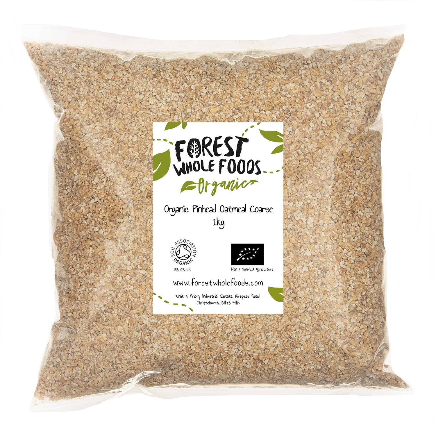 Organic Pinhead Oatmeal Coarse 1kg