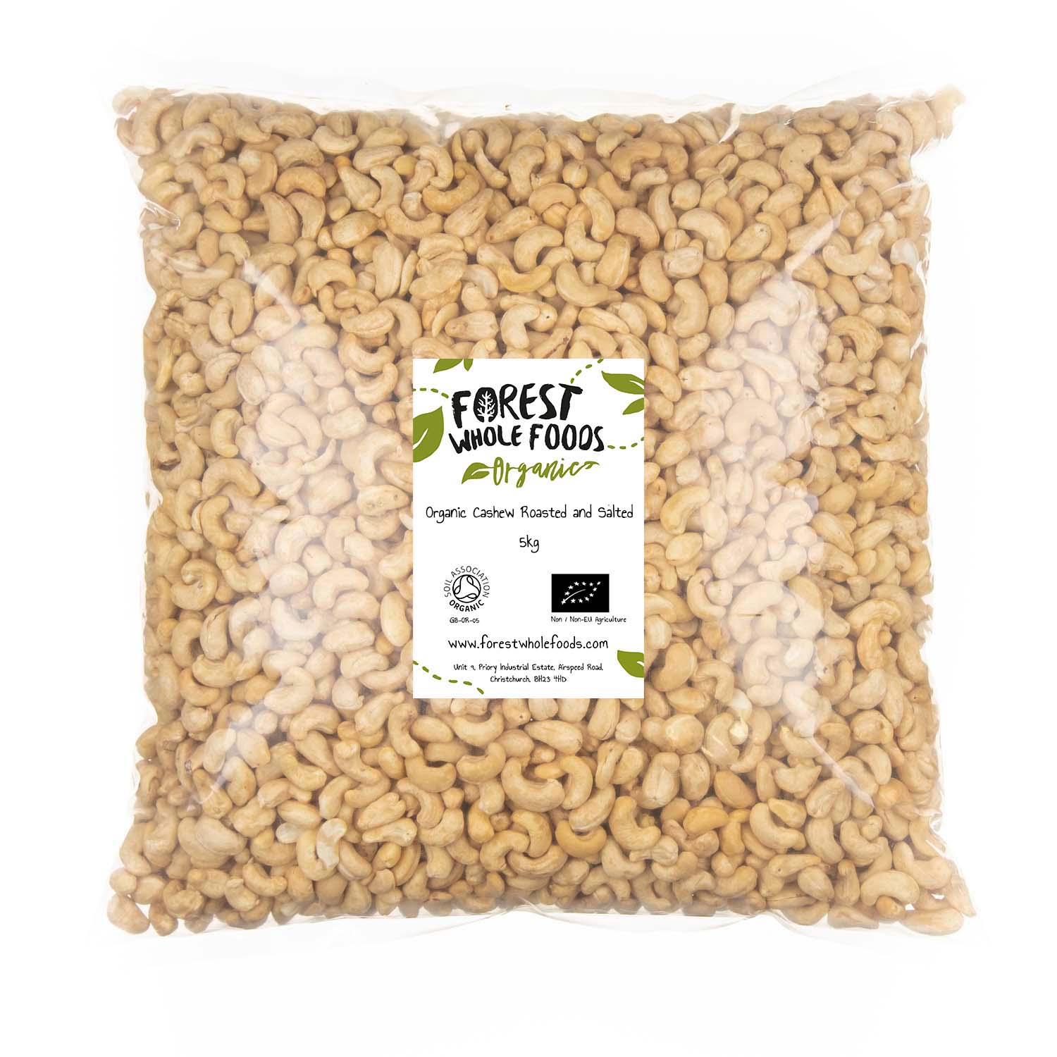 Organic Roasted and Salted Cashew 5kg